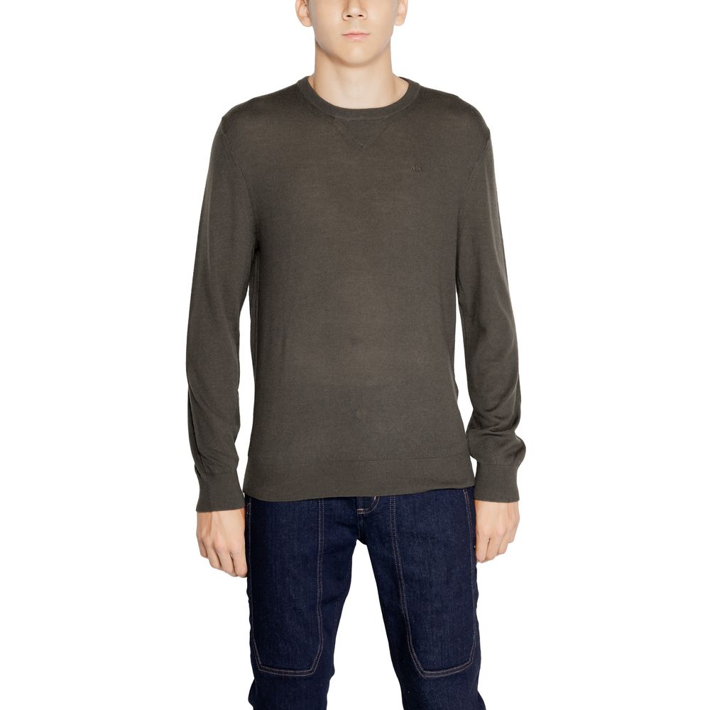 Armani Exchange Green Wool Sweater