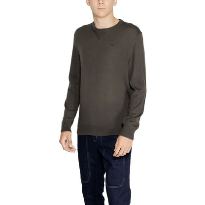 Armani Exchange Green Wool Sweater