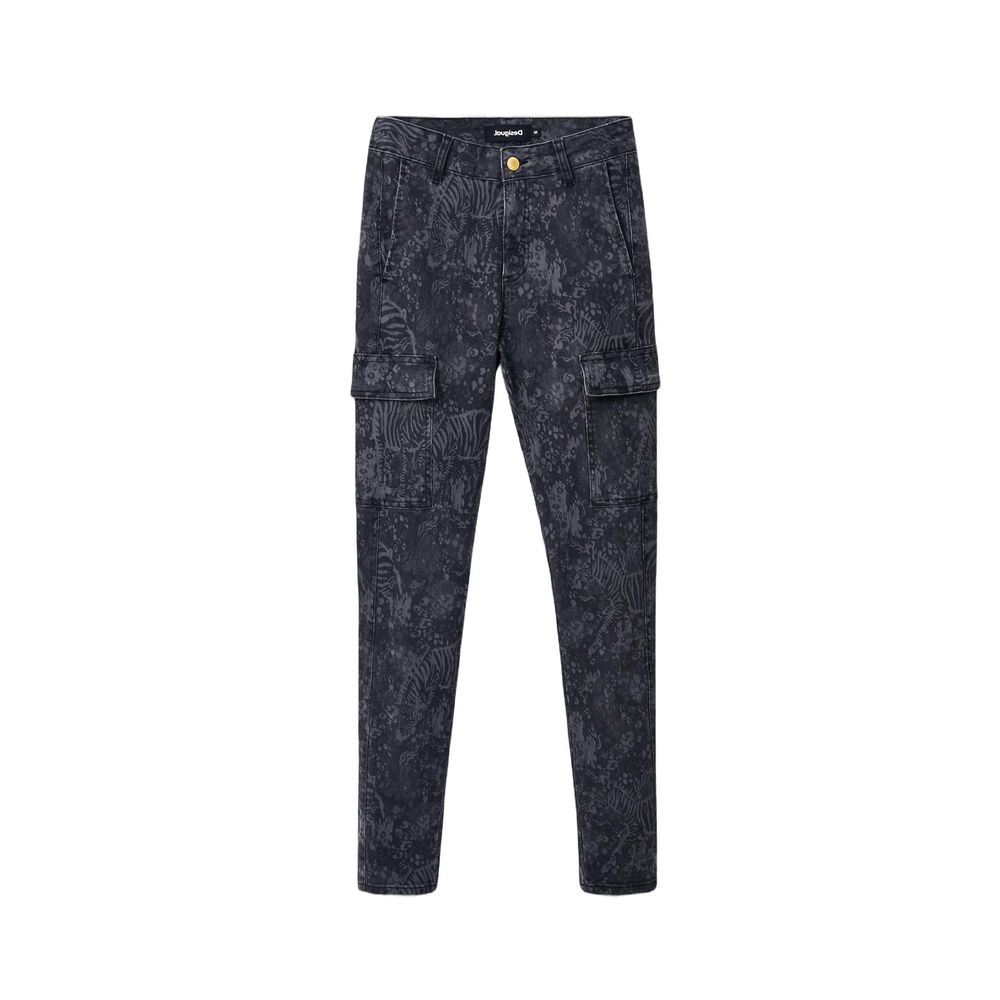 Desigual Black Cotton Jeans & Pant