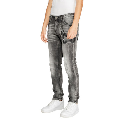 Icon Gray Cotton Jeans & Pant