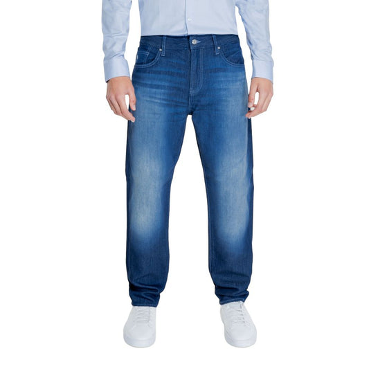 Armani Exchange Blue Cotton Jeans & Pant