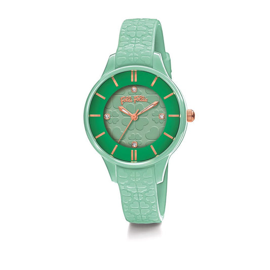 Folli Follie Green Plastic Watch