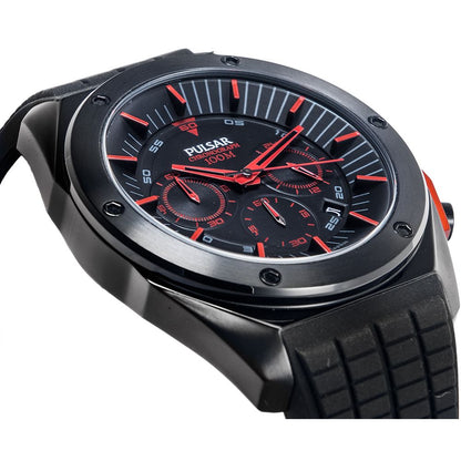 Pulsar Black Rubber Watch