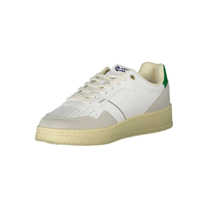 Gas White Artificial Leather Sneaker