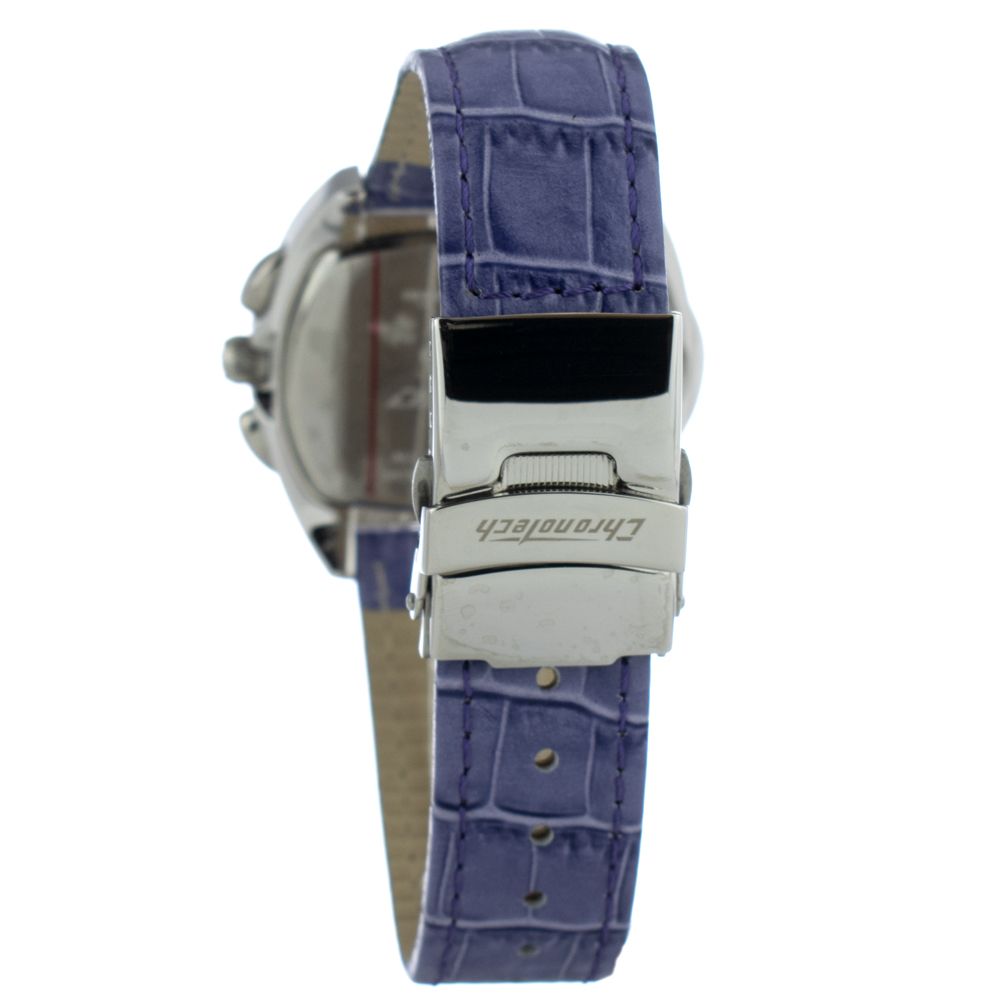 Chronotech Purple Leather Watch