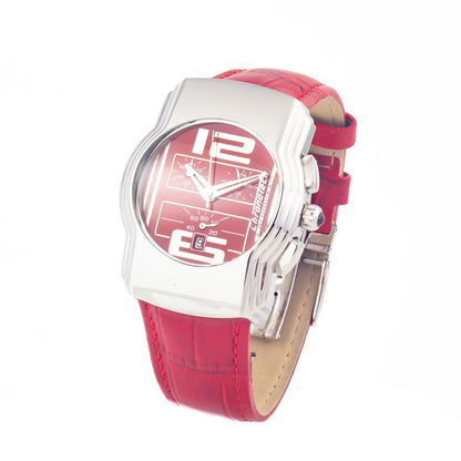 Chronotech Red Leather Watch