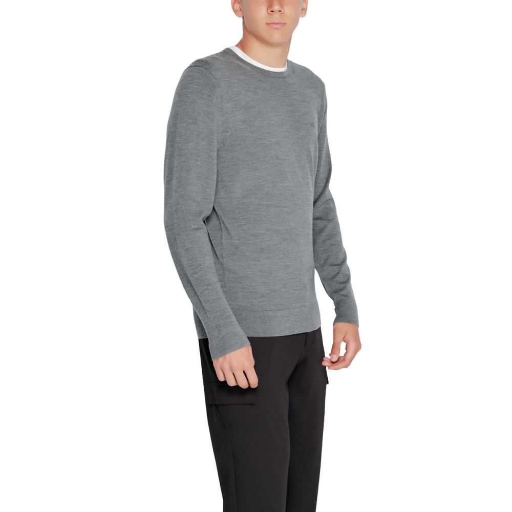 Calvin Klein Jeans Gray Recycled Wool T-Shirt