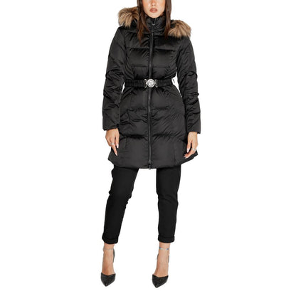 Guess Black Polyester Jackets & Coat