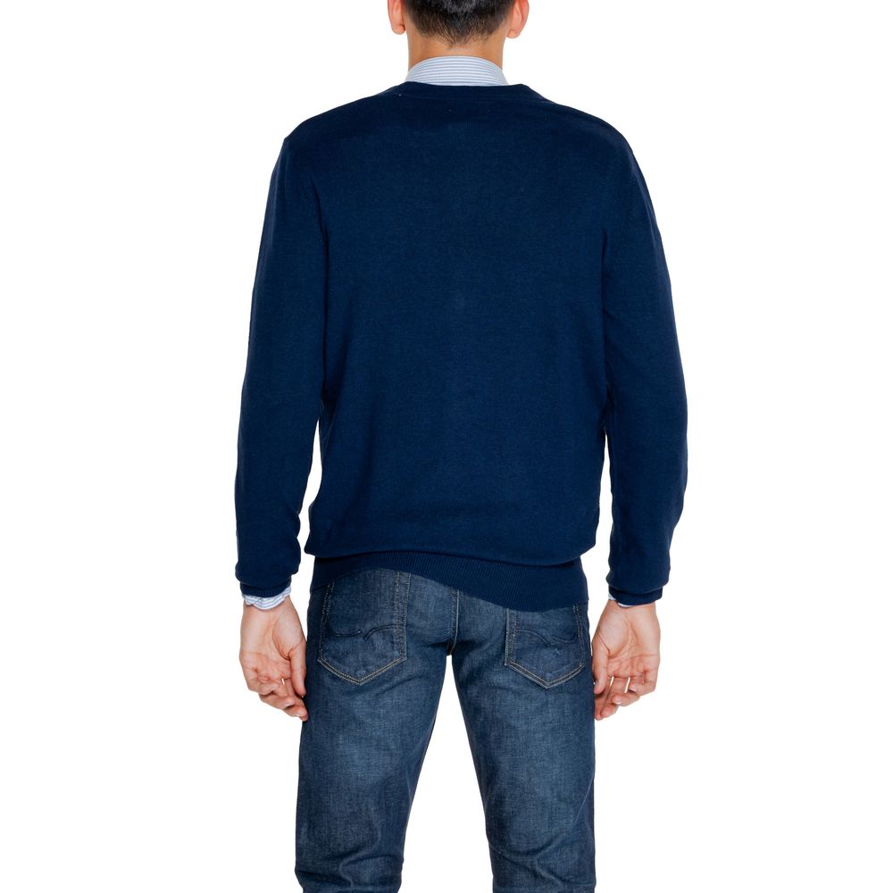 Jack Jones Blue Cotton Cardigan