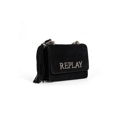 Replay Black Polyester Handbag