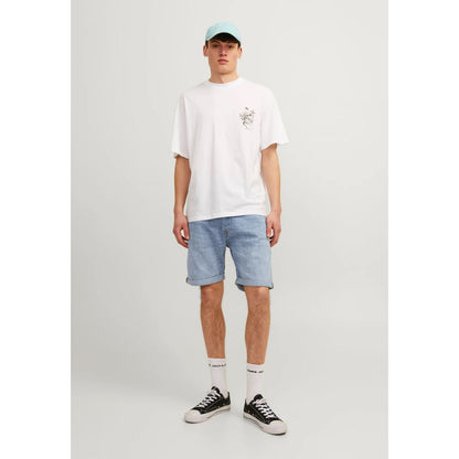 Jack Jones Light Blue Cotton Short