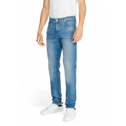 Gas Light Blue Cotton Jeans & Pant