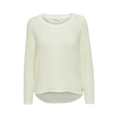 Only White Polyester Sweater