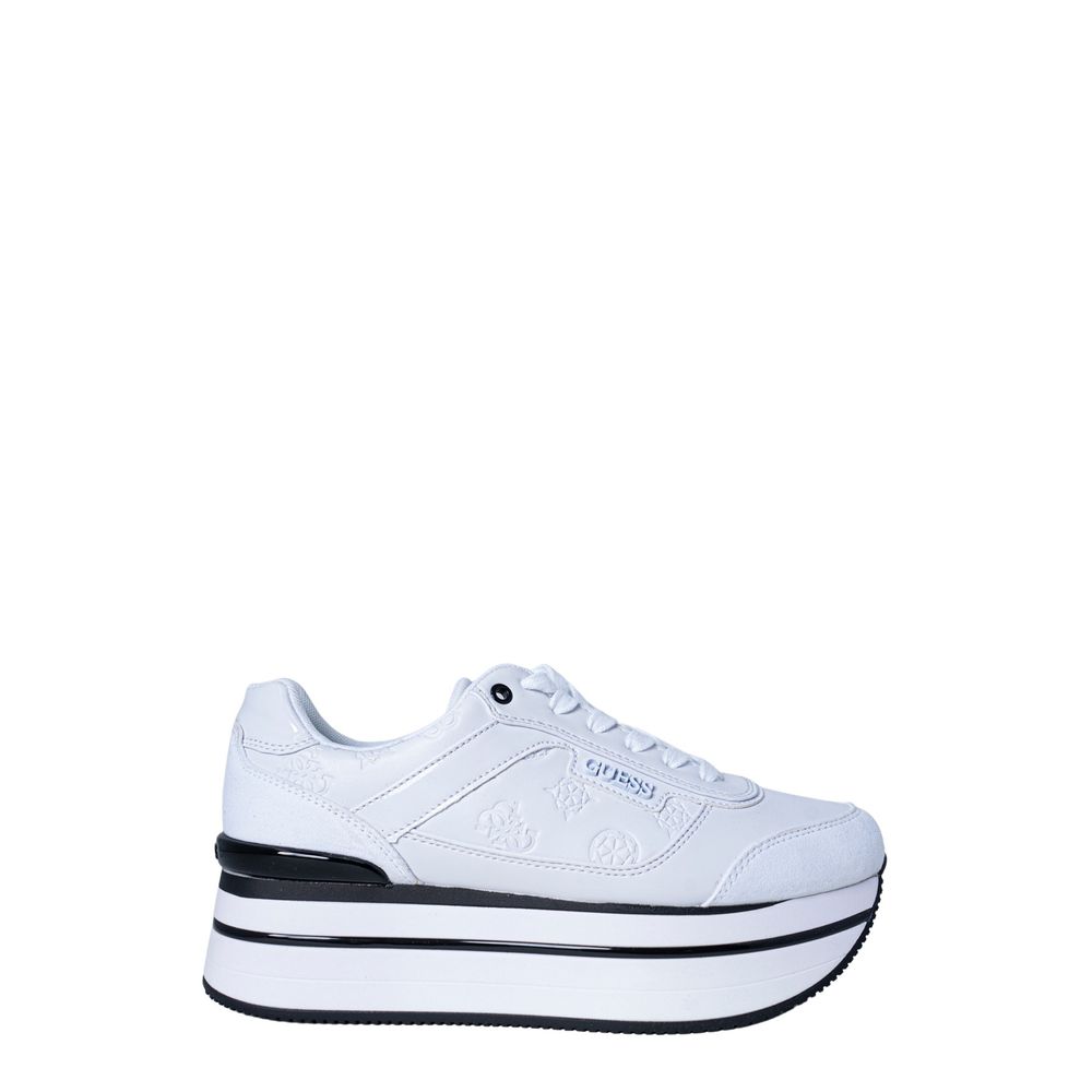 Guess White Polyester Sneaker