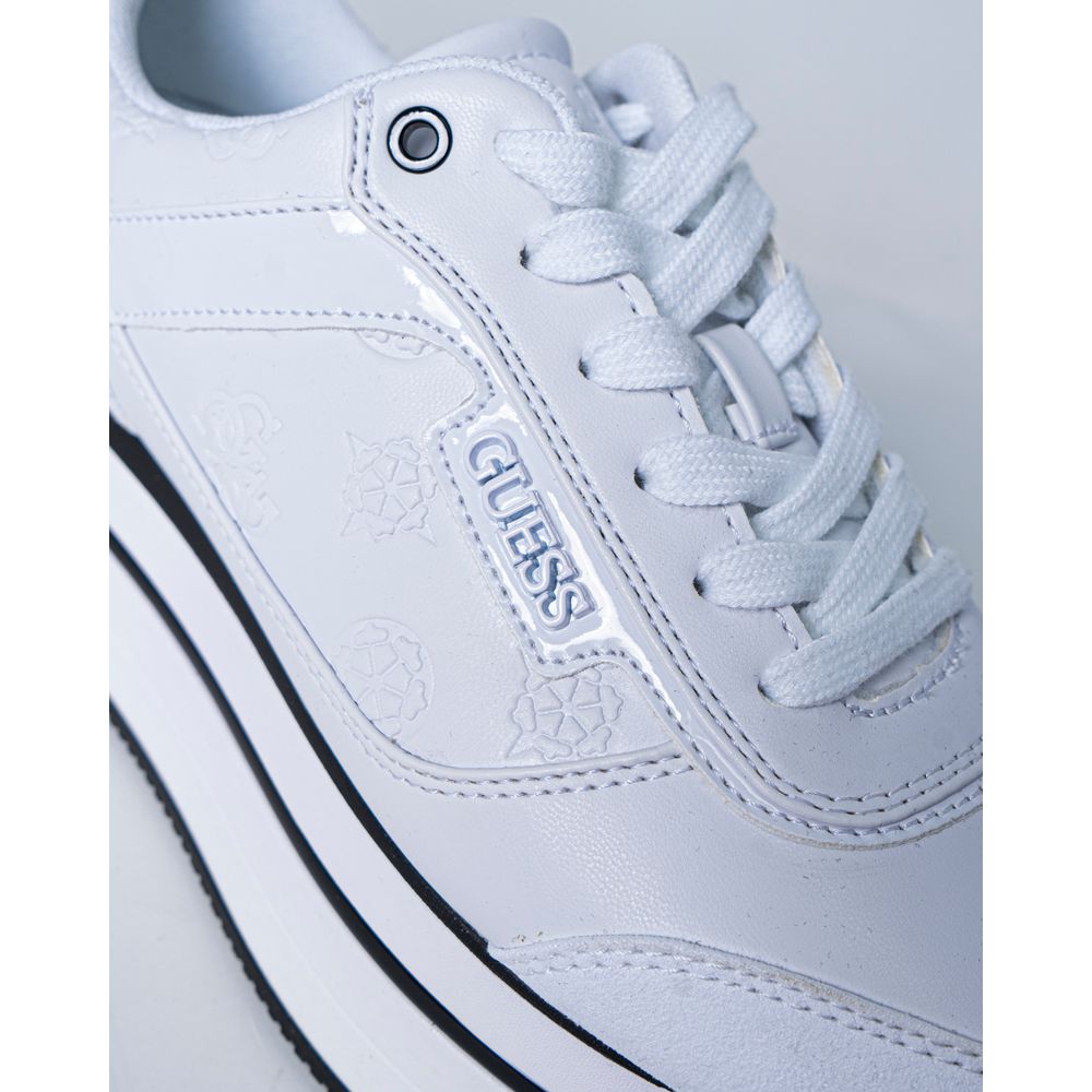 Guess White Polyester Sneaker