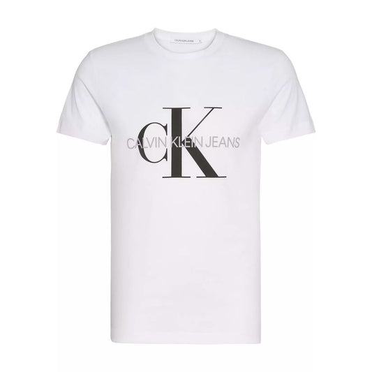 Calvin Klein Jeans White Cotton T-Shirt