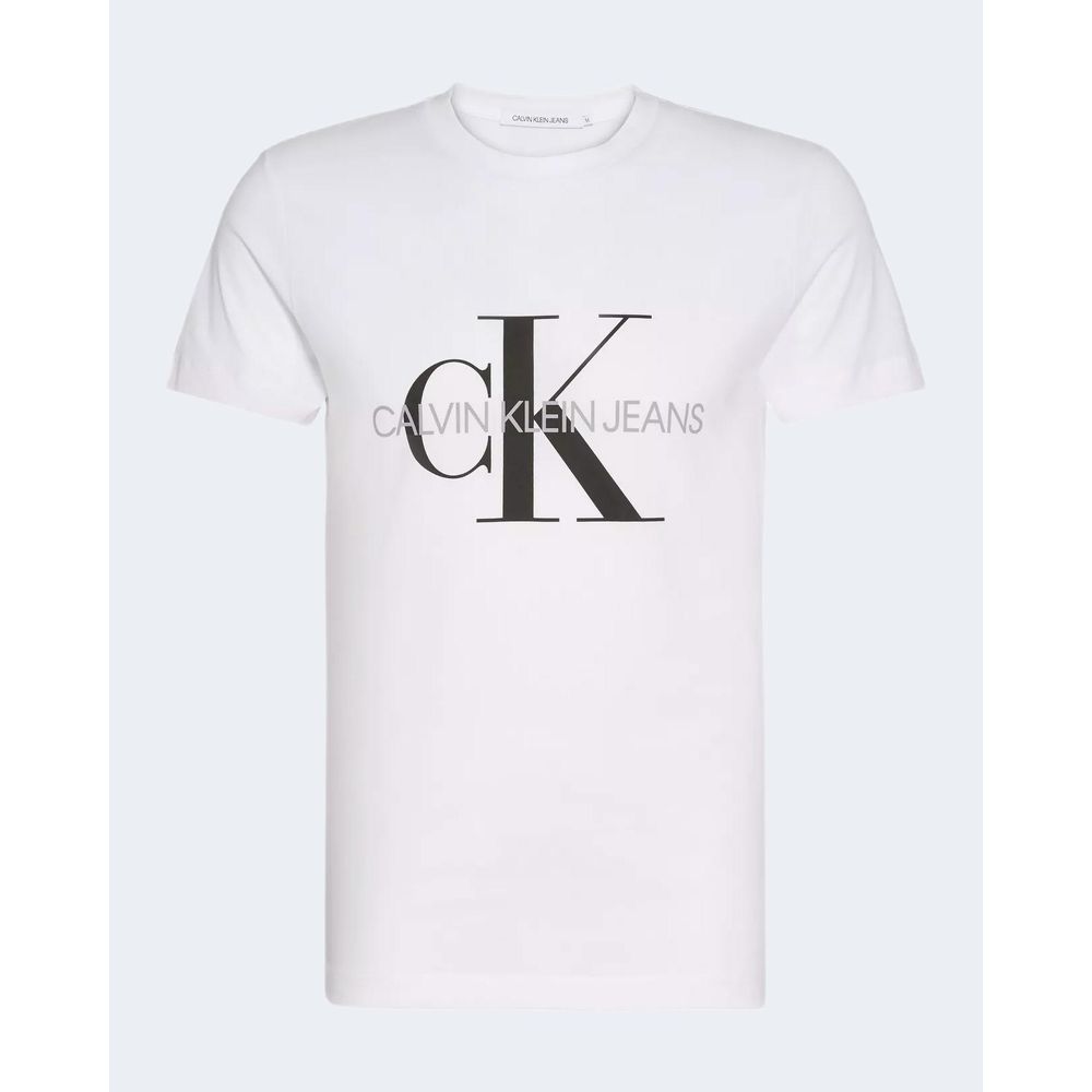 Calvin Klein Jeans White Cotton T-Shirt