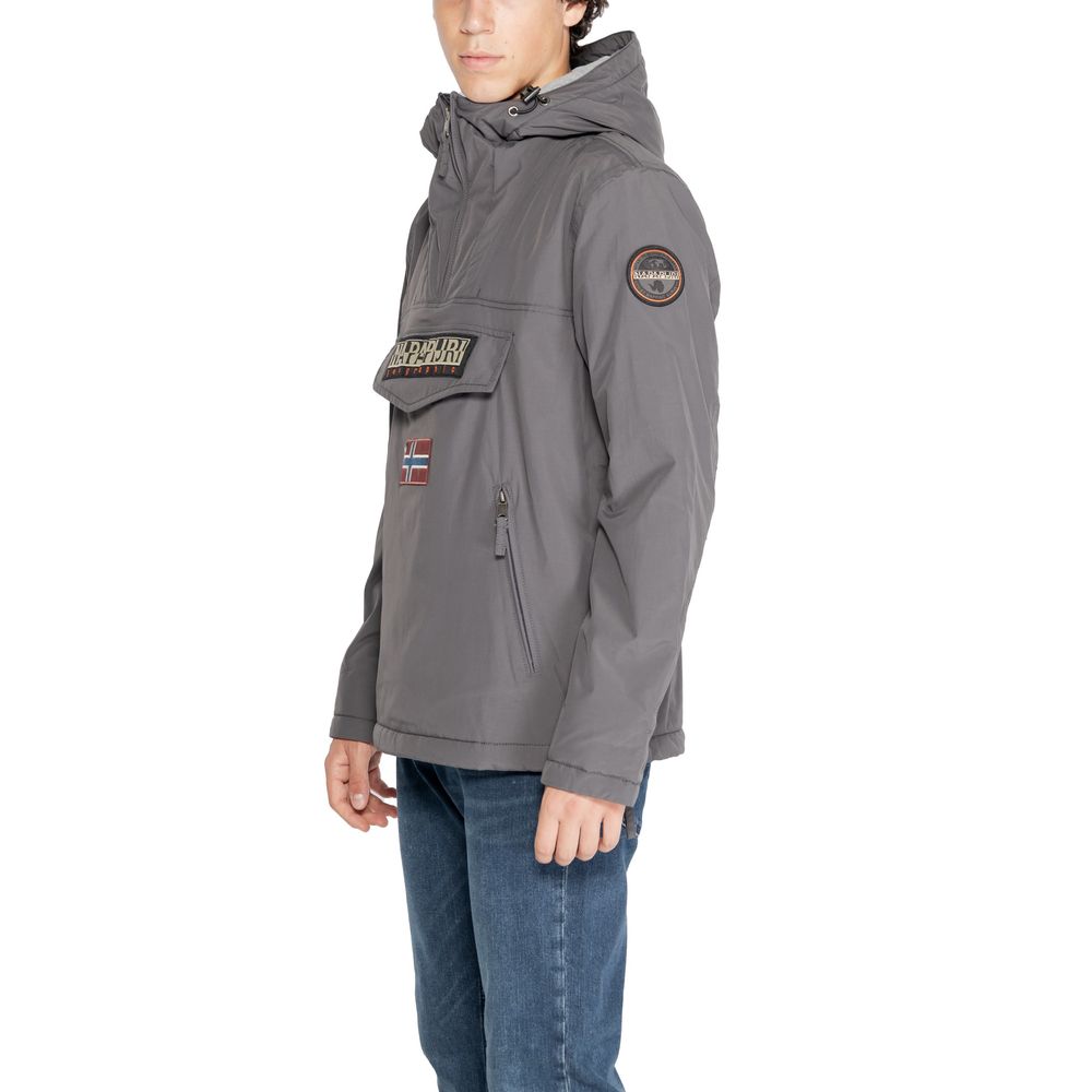 Napapijri Gray Polyester Jacket