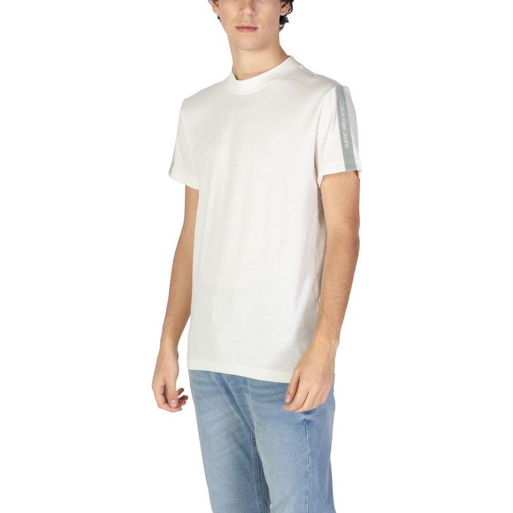 Calvin Klein Jeans Beige Cotton T-Shirt