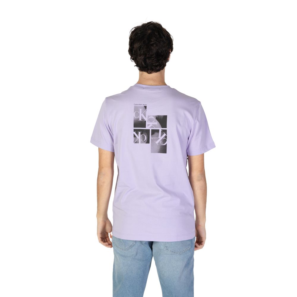 Calvin Klein Jeans Purple Cotton T-Shirt