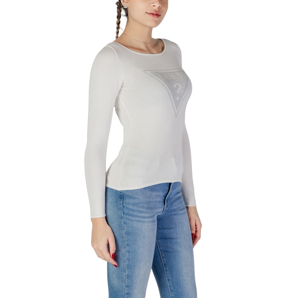 Guess White Viscose Tops & T-Shirt