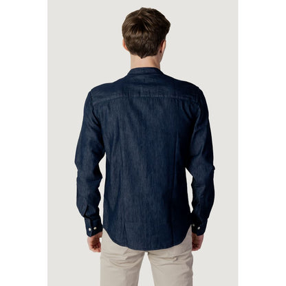 Peuterey Blue Cotton Shirt