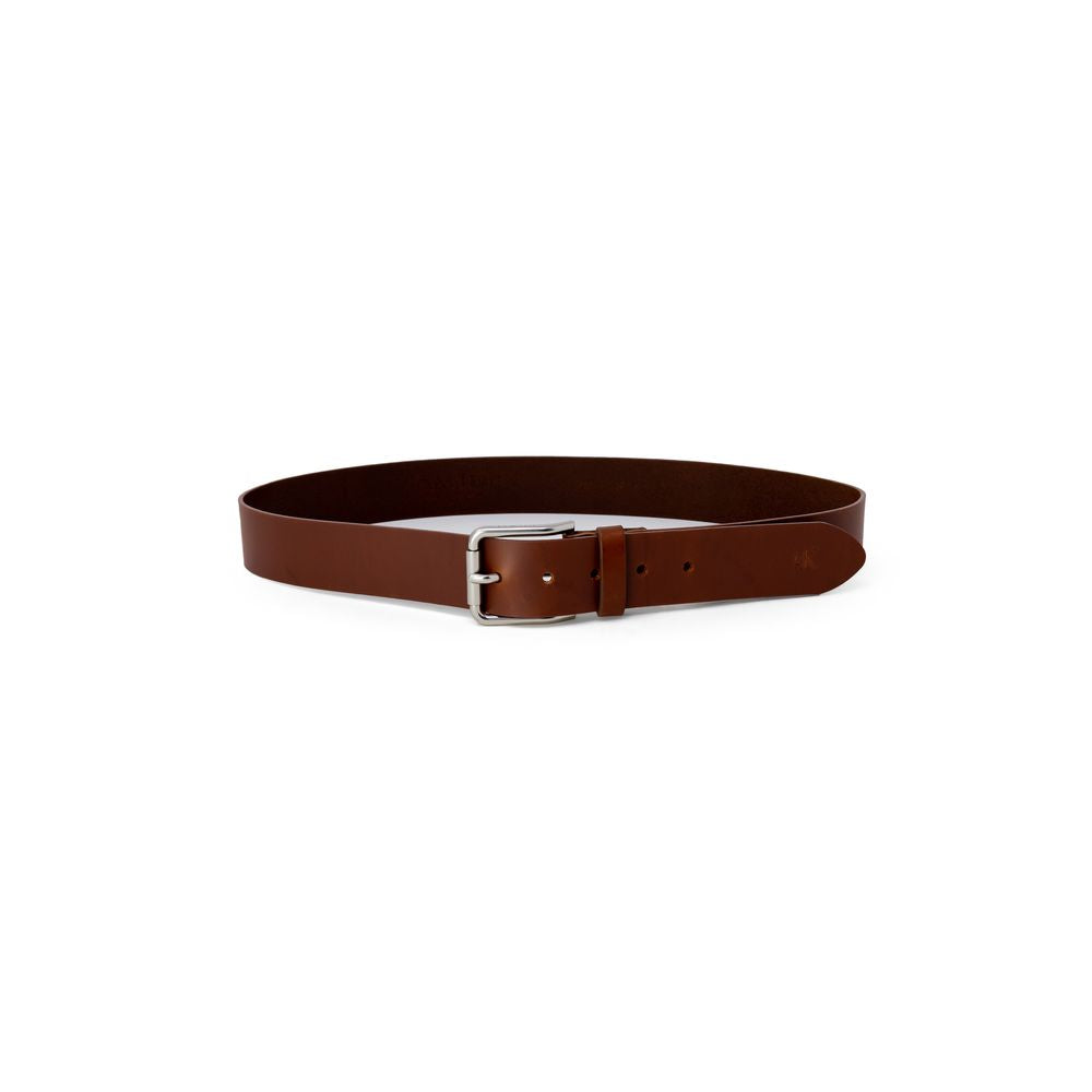 Calvin Klein Jeans Brown Leather Belt