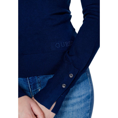 Guess Blue Cotton Tops & T-Shirt