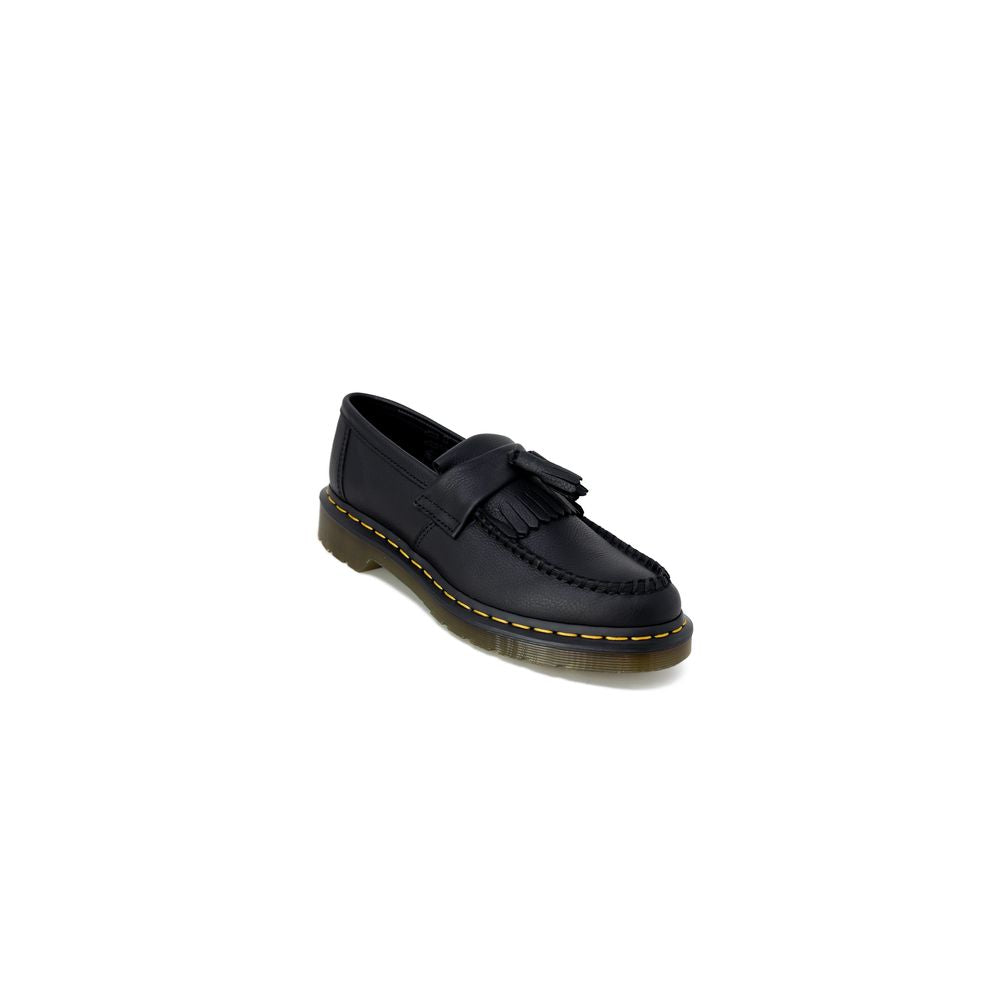 Dr. Martens Black Leather Flat Shoe