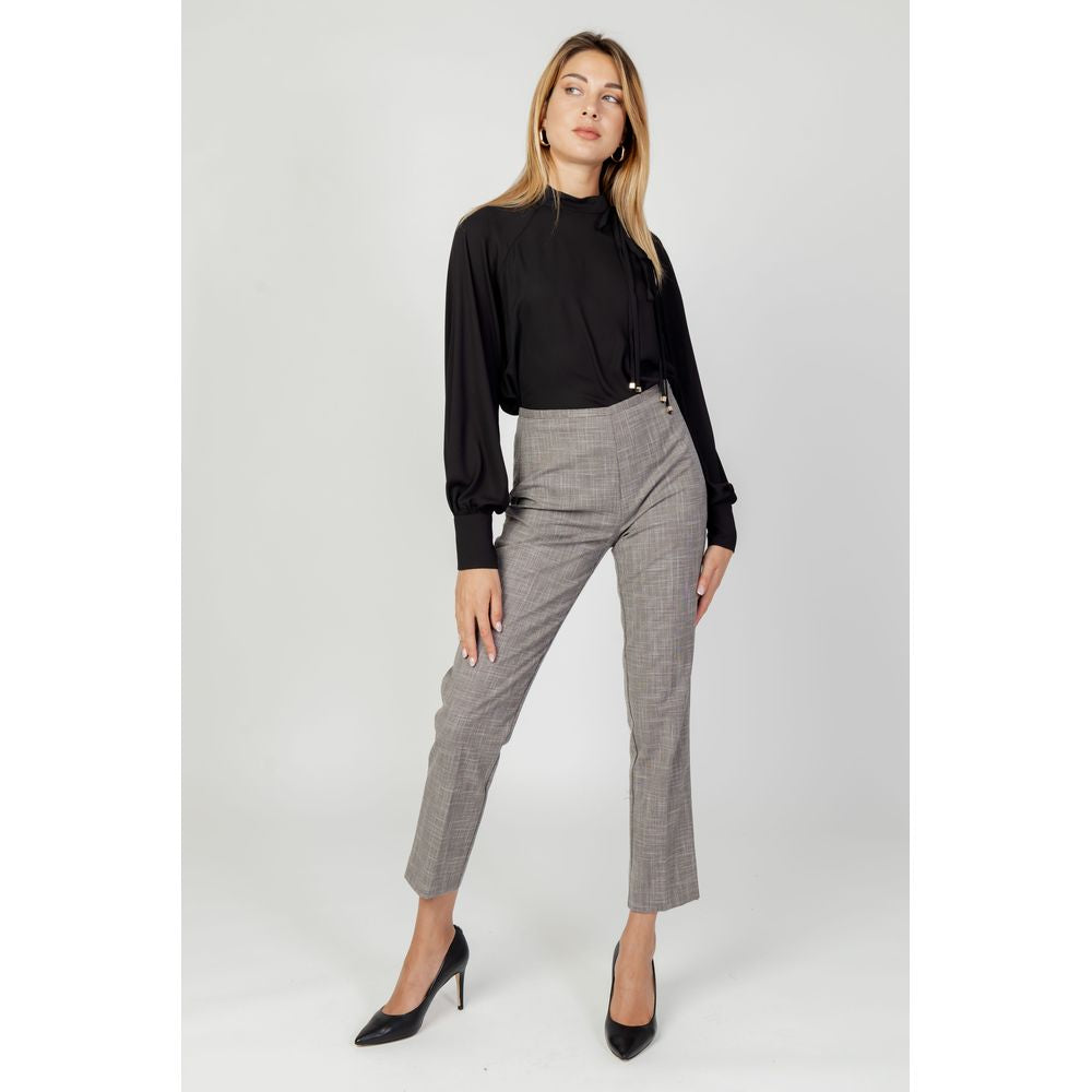 Sandro Ferrone Gray Polyester Jeans & Pant