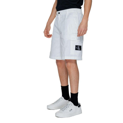 Calvin Klein Jeans White Cotton Short