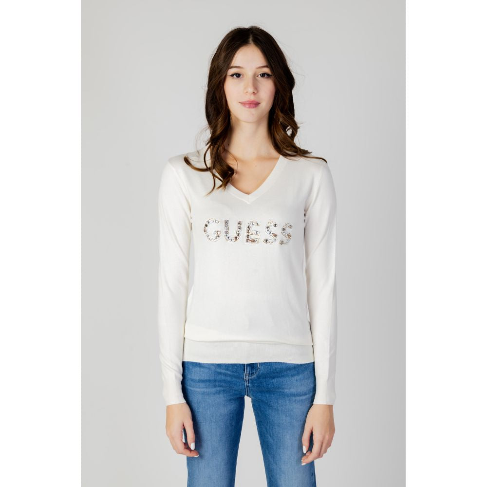 Guess White Viscose Tops & T-Shirt