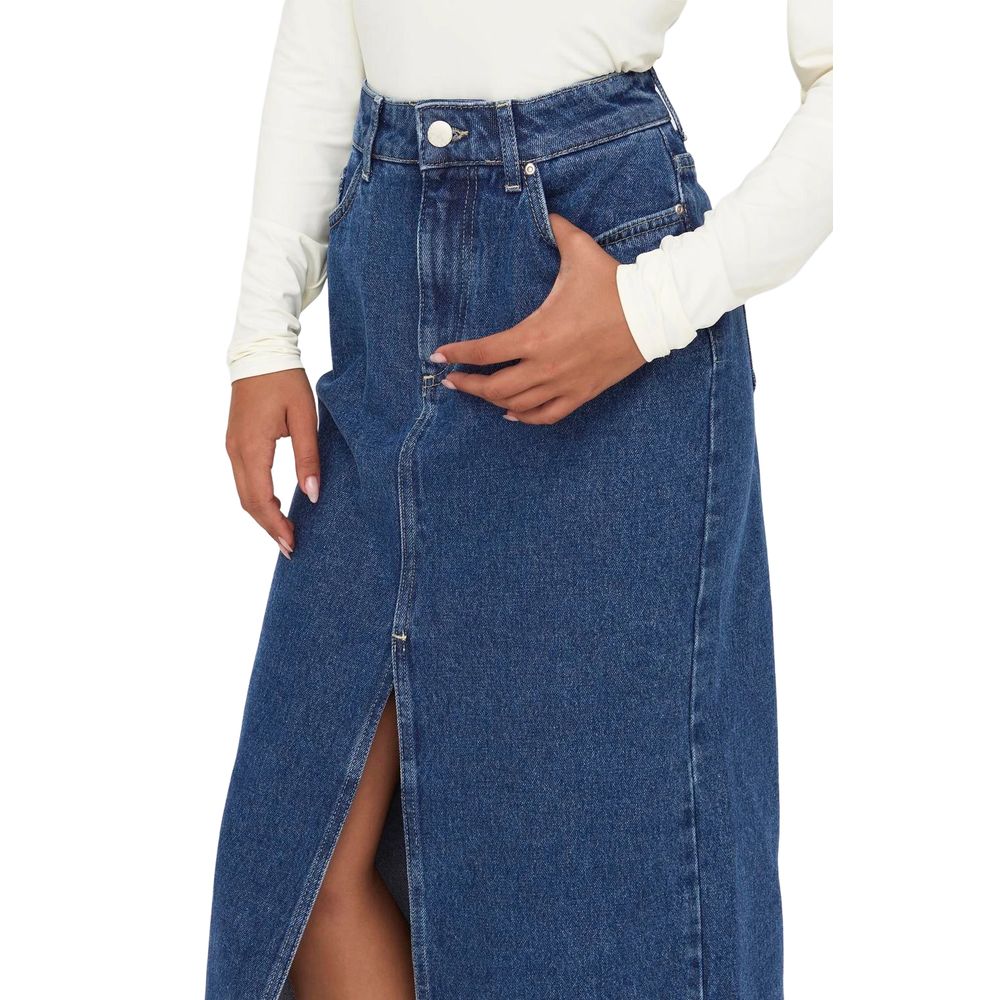 Only Blue Cotton Skirt