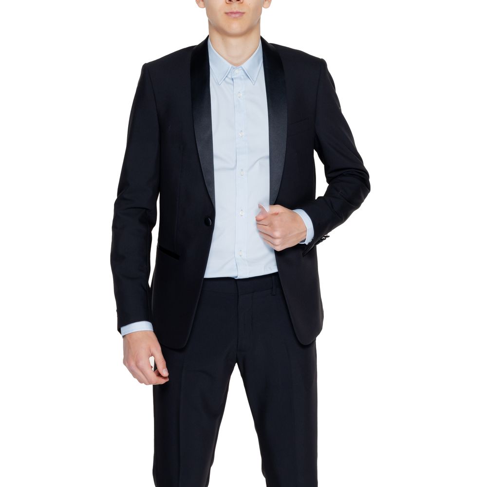 Antony Morato Black Polyester Suit