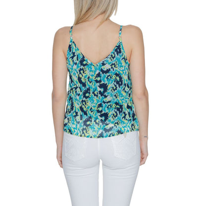 Morgan De Toi Turquoise Polyester Tops & T-Shirt