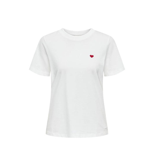 Jacqueline De Yong White Cotton Tops & T-Shirt