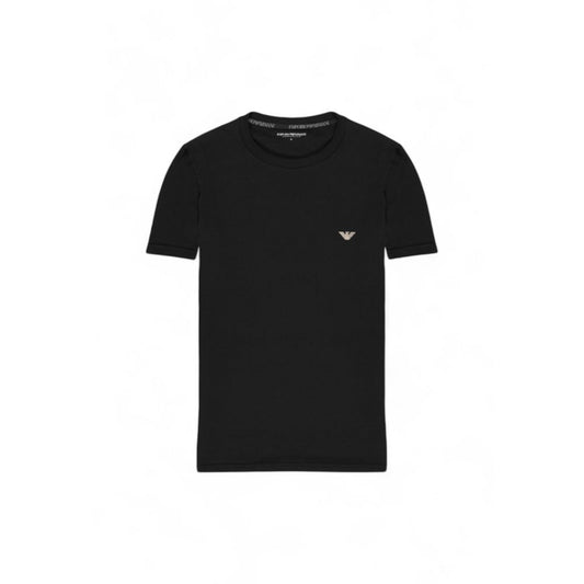 Emporio Armani Underwear Black Cotton T-Shirt