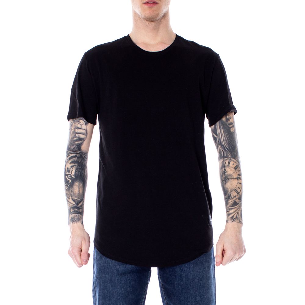 Only & Sons Black Cotton T-Shirt