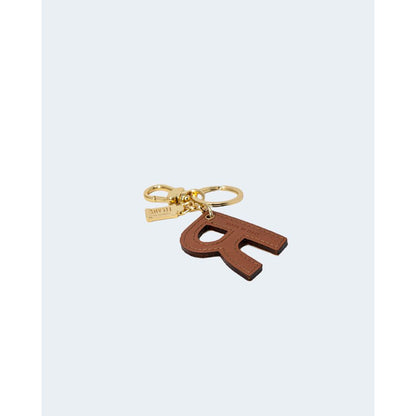 Alviero Martini Prima Classe Beige Leather Keychain