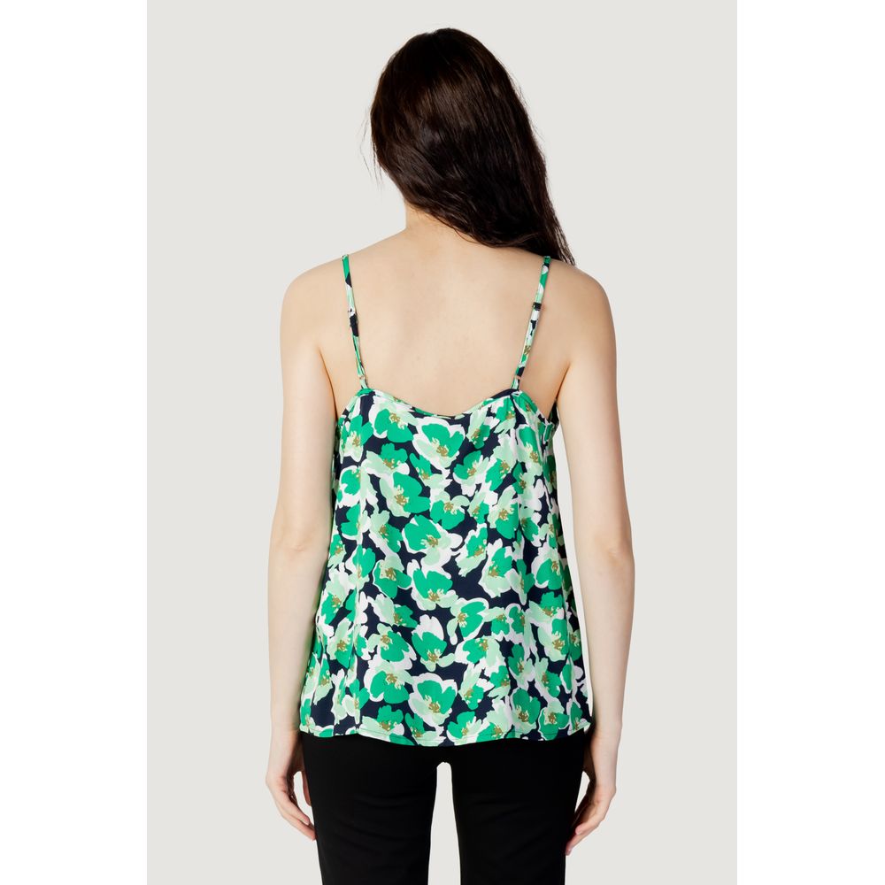 Jacqueline De Yong Green Cotton Tops & T-Shirt