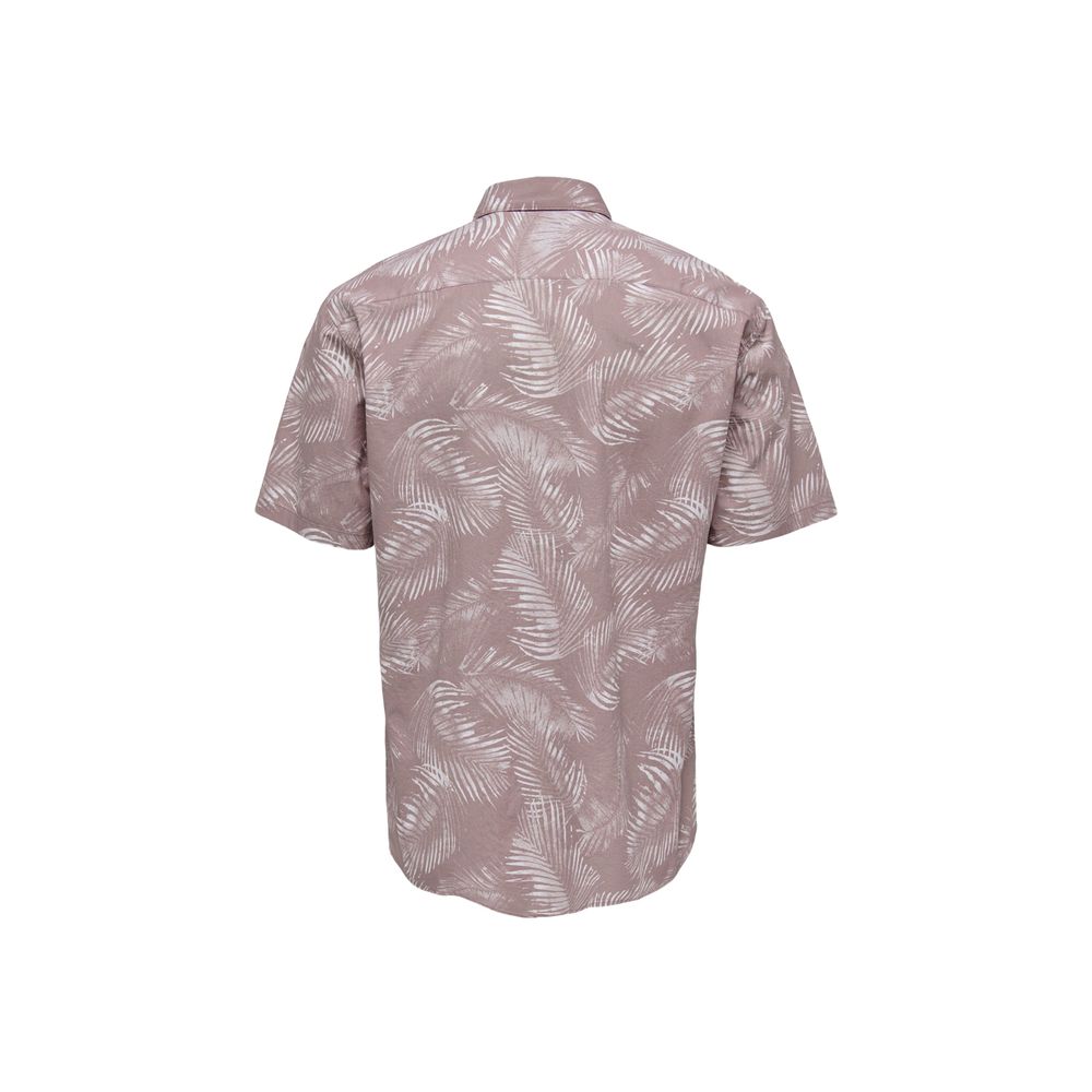 Only & Sons Purple Cotton Shirt