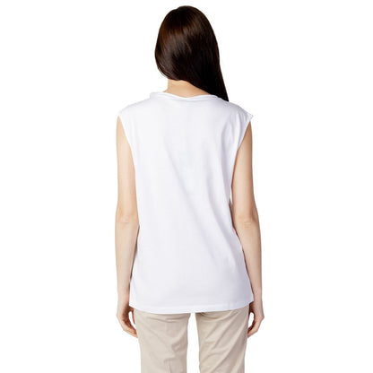 Blauer White Cotton Tops & T-Shirt