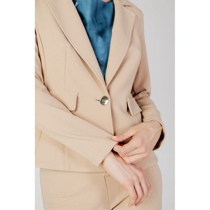 Rinascimento Beige Polyester Suits & Blazer