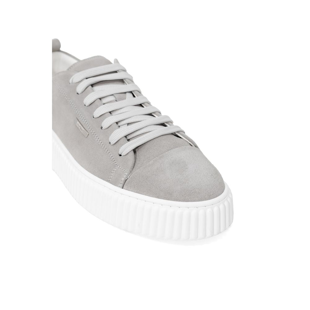 Antony Morato Gray Suede Sneaker