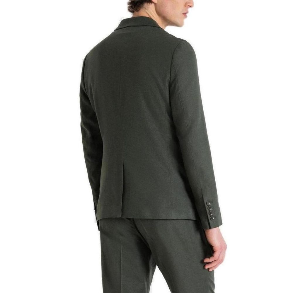 Antony Morato Green Linen Suit