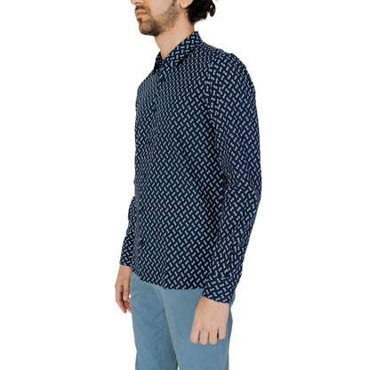 Antony Morato Blue Viscose Shirt