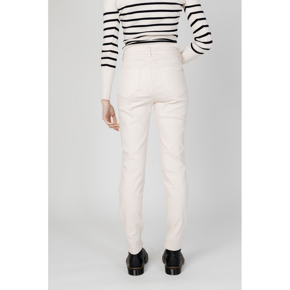 Morgan De Toi Beige Cotton Jeans & Pant