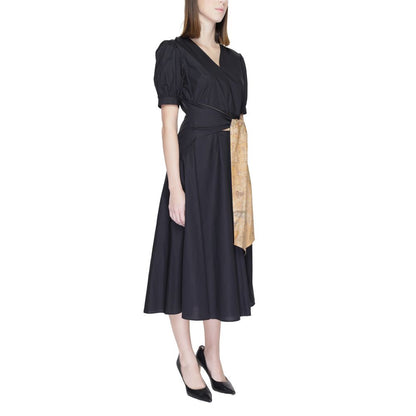 Alviero Martini Prima Classe Black Cotton Dress