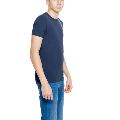 Emporio Armani Underwear Blue Cotton T-Shirt