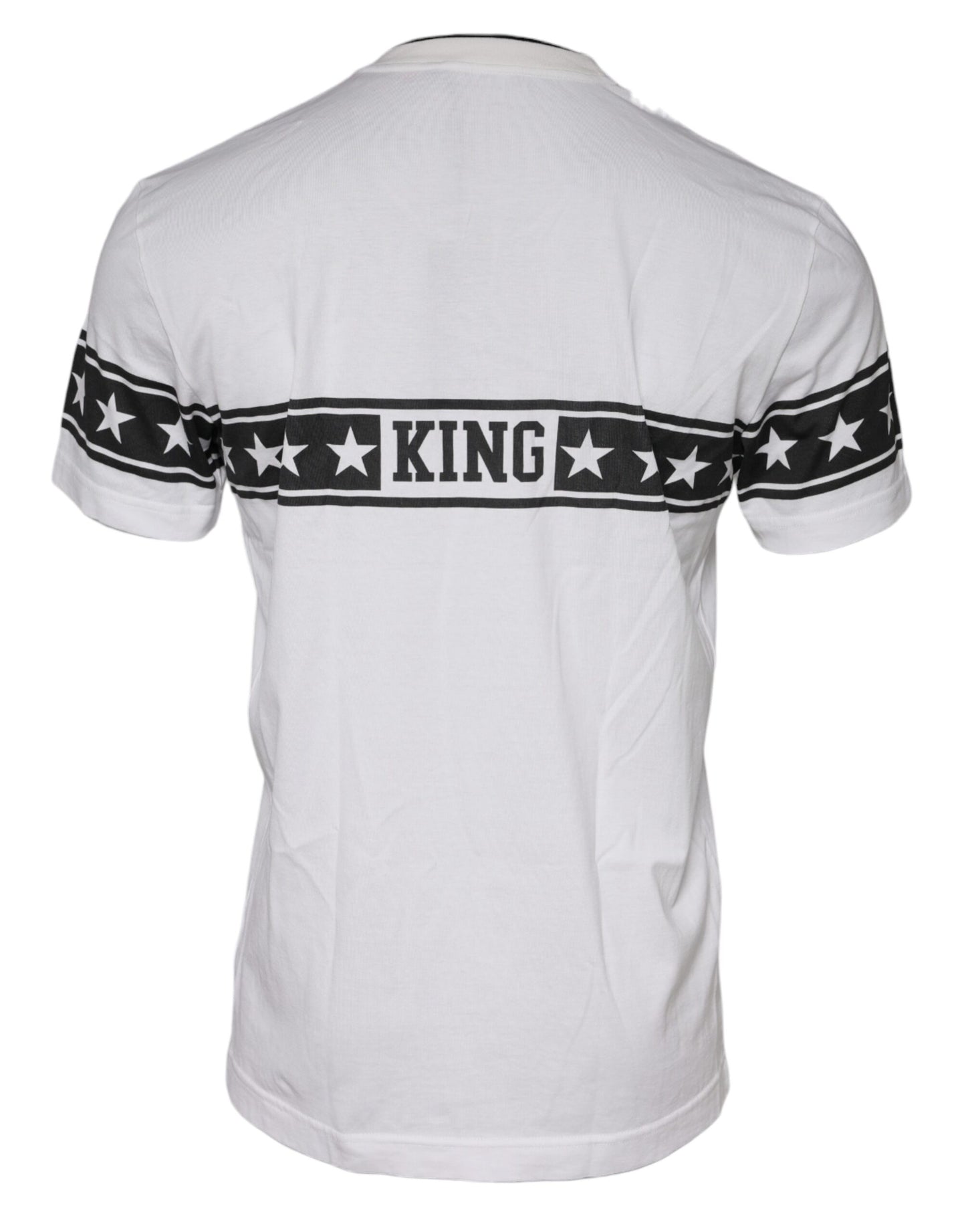 Dolce & Gabbana White DG Stars Print Cotton T-shirt